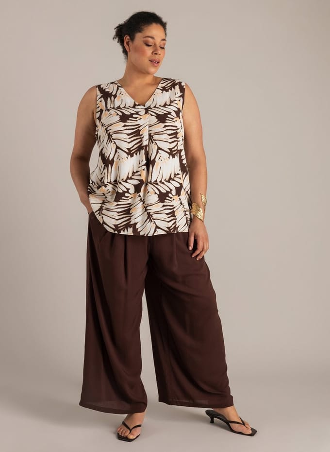 YEST CURVE Noemie Bottoms - Coffee Brown - maat 3(52)