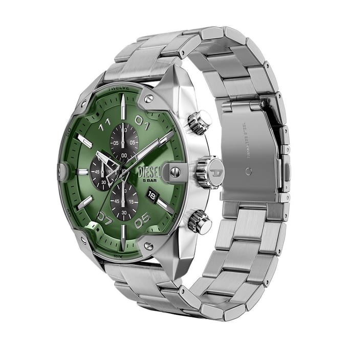Diesel DZ4712 Mannen Horloge 49 mm Zilverkleurig
