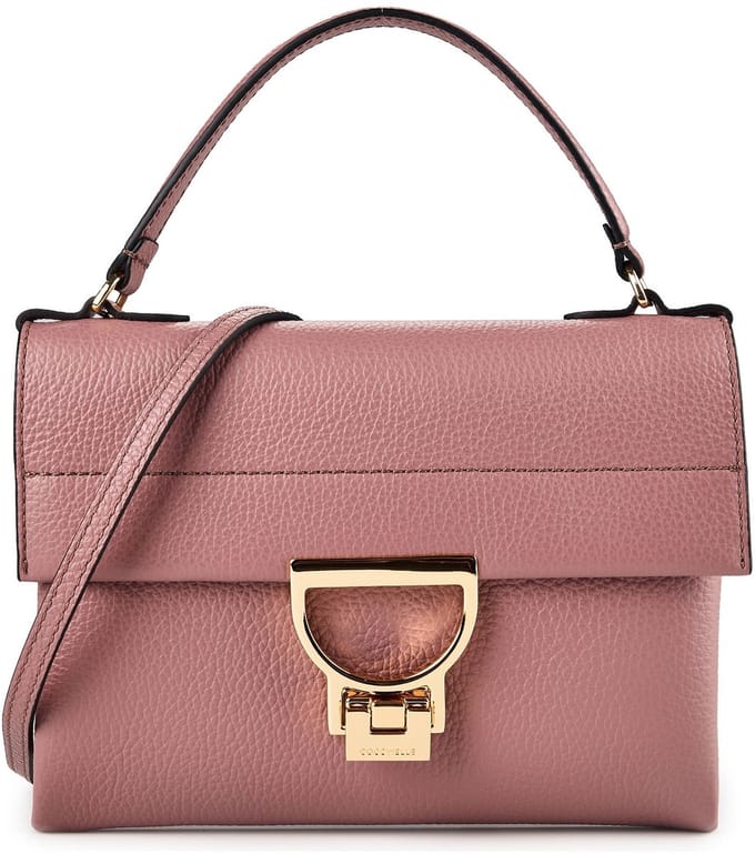 COCCINELLE Leren handtas schoudertas Arlettis Handbag Winter Rose mauve