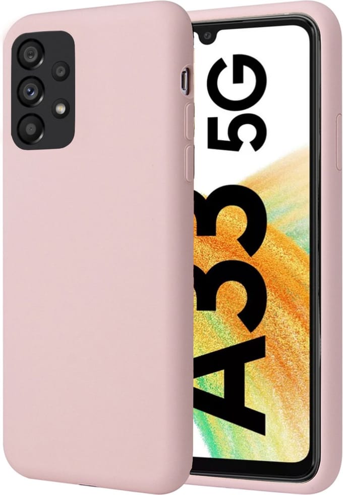 Hoesje geschikt voor Samsung A33 5G - Liquid Back Case Cover Rose