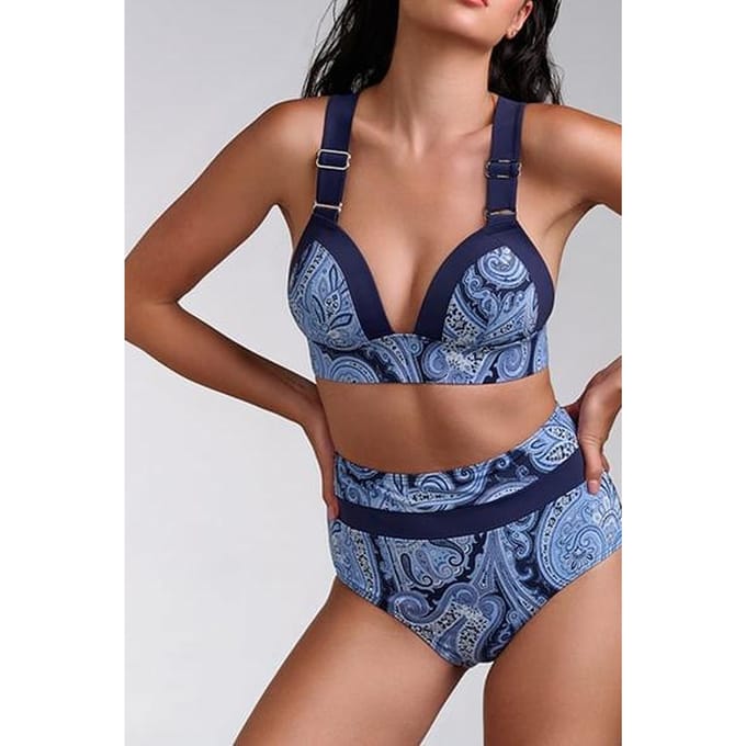 Marlies Dekkers Cache Coeur Paisley Print Briefs Maat: XL | Bikini's Outlet | Dames | Blauw