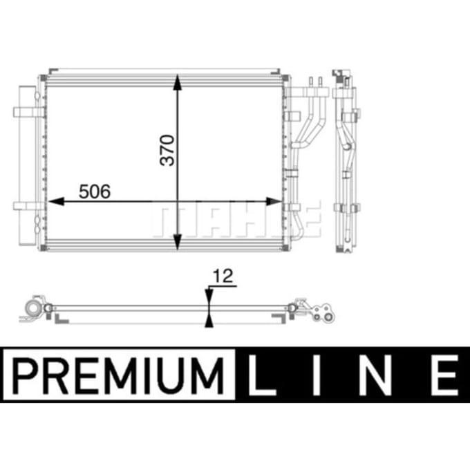 Condensator, airconditioner MAHLE AC 58 000P