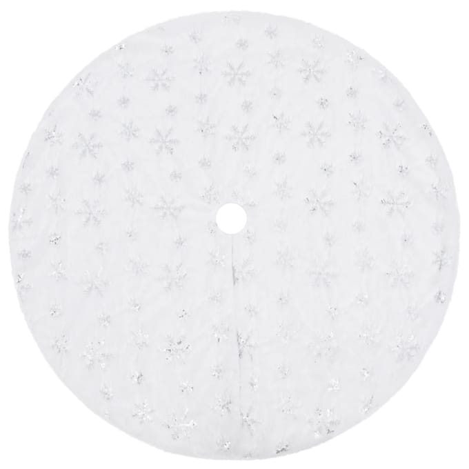 vidaXL - Luxe - Kerstboomrok - Wit - 150 - cm - Imitatiebont