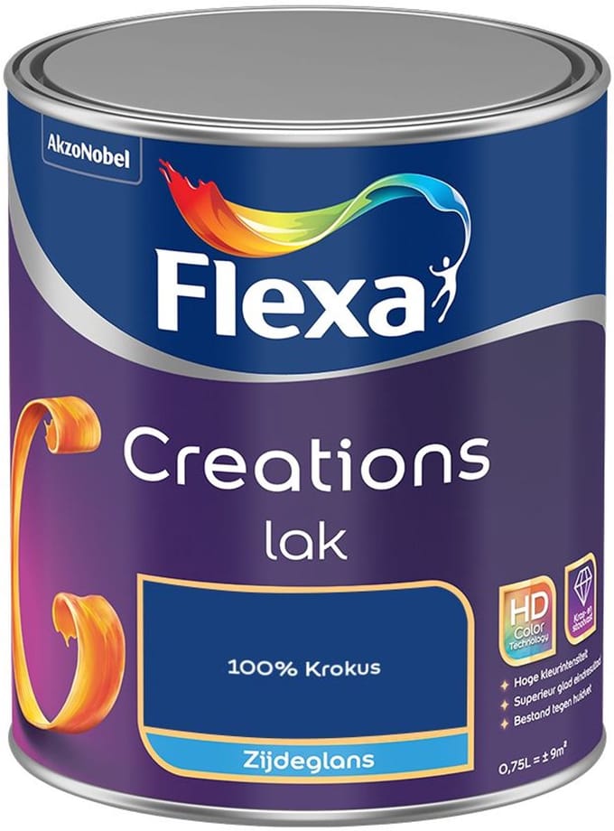 Flexa - Creations Lak Zijdeglans - 100% Krokus - Mengverf - 750 Ml