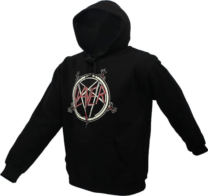Slayer Pentagram Hoodie Trui - Officiële Merchandise - M