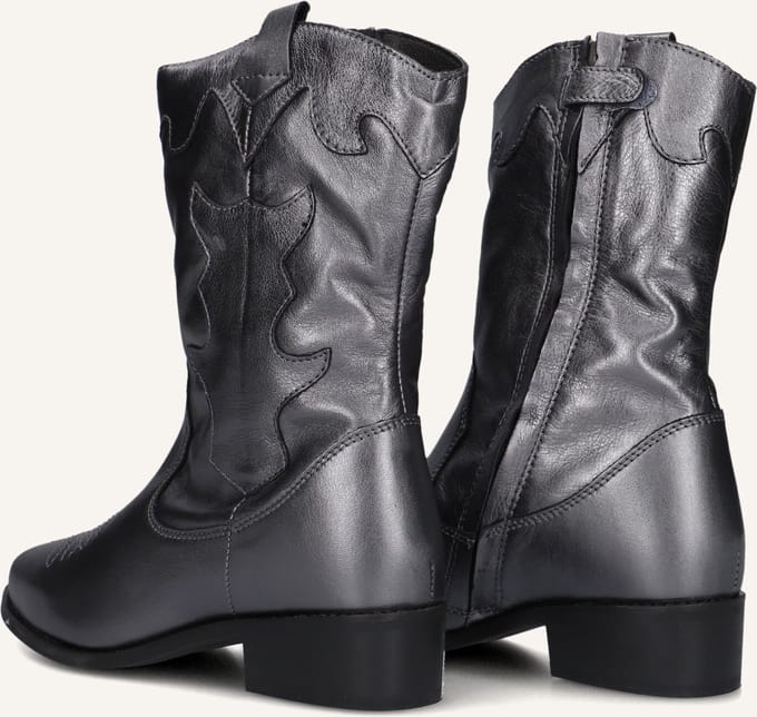 Wysh Winnie Laarzen - Leatherlook - Meisjes - Zilver - Maat 34