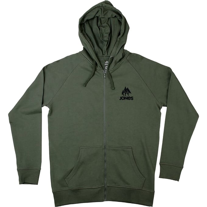 Jones Snowboards Truckee Zip Hoodie groen
