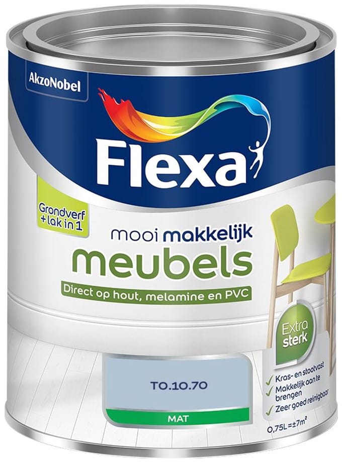 Flexa - Mooi Makkelijk Meubels Mat - T0.10.70 - Mengverf - 750 Ml