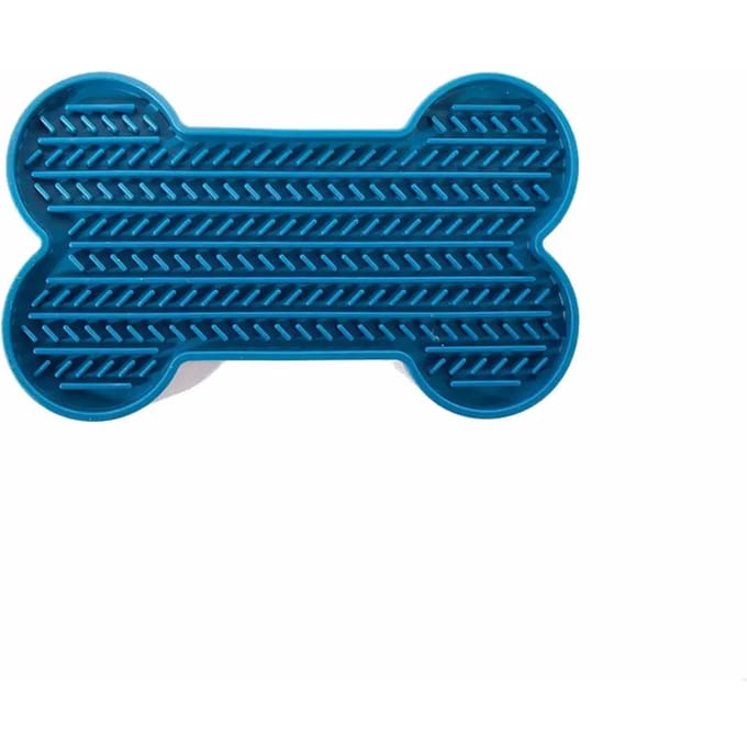 Likmat Siliconen Martin - Botvorm, Blauw - 22x13x2 cm, Met Zuignappen