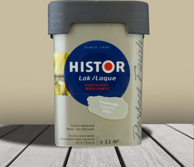 Histor Perfect Finish Lak Hoogglans 0,75 liter - Toegankelijk