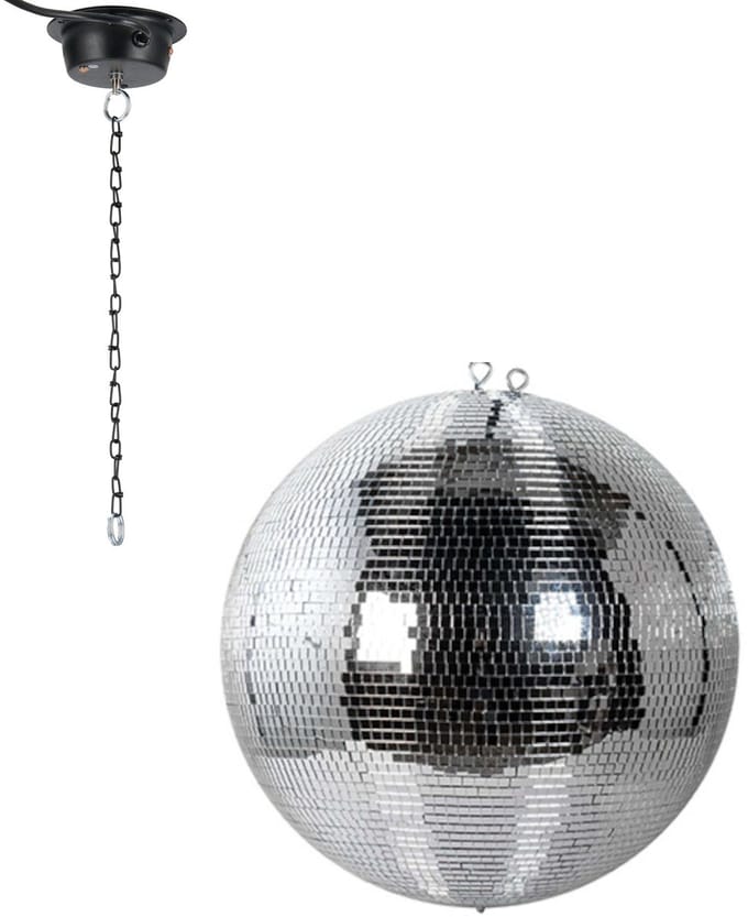 Spiegelbol 10 cm - Ayra DanceFX MB10-7x7 - Multikleur