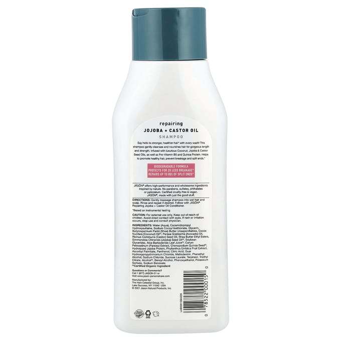 Shampoing Fort & Sain Huile de Jojoba Plus Huile de Ricin, 473ml(16 oz liq.) pink