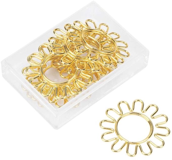 Allecto - Paperclip - Zonnebloemvorm - ontwerp - 10 stuks - Document