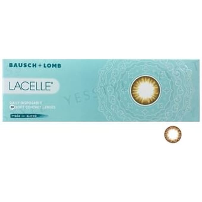 BAUSCH+LOMB - Lacelle 1 Day Limbal Ring Color Lens Stylish Brown 30 pcs P-1.00 (30 pcs)
