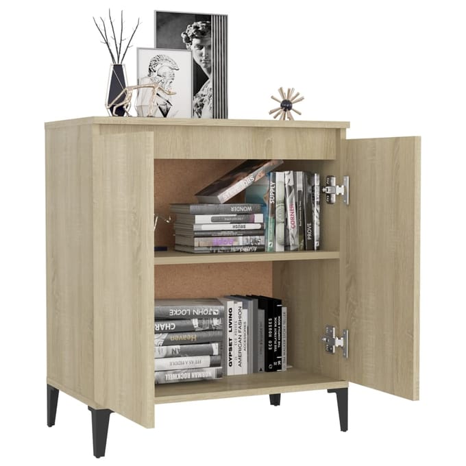 vidaXL - Dressoir - 60x35x70 - cm - spaanplaat - sonoma - eikenkleurig