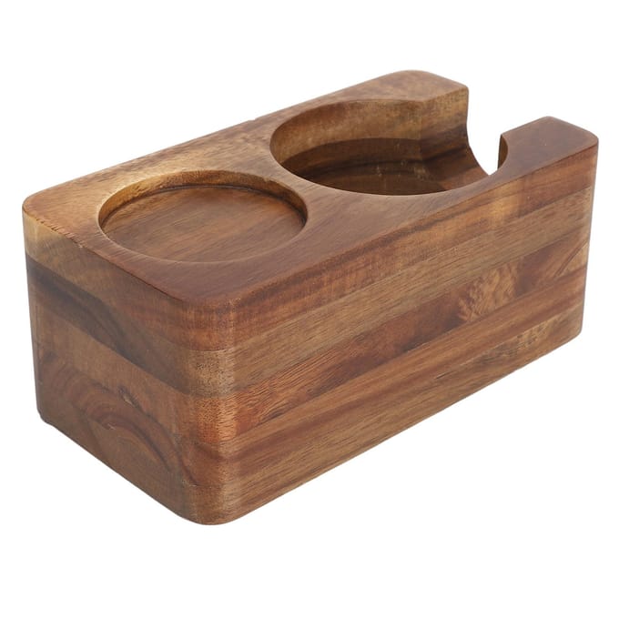 58mm Koffie Tamper Standaard Hout Stabiel Lange Duurzaamheid Protafilter Houder Tampstation voor Thuis brown