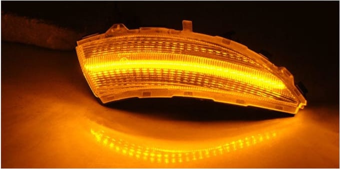 Dynamisch LED knipperlicht spiegel Smoke geschikt voor Renault Clio 4