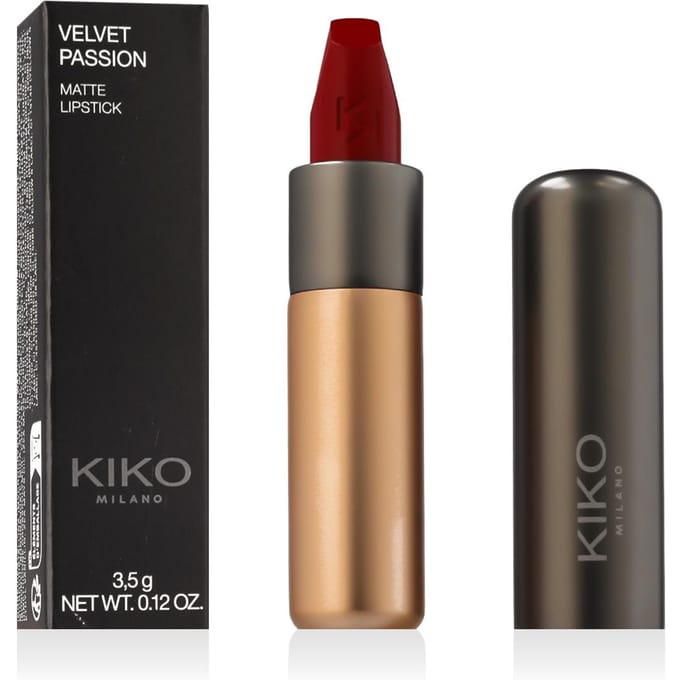 KIKO MILANO Velvet Passion Mat Lippenstift (345 Lakrood) 3,5 g