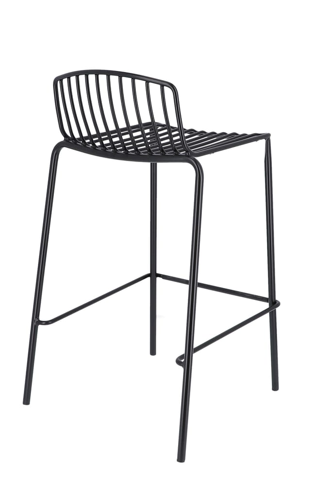 Jan Kurtz Mori barkruk - zwart - Zithoogte 65 cm