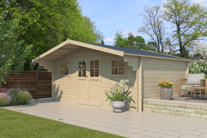 Woodlands Blokhut Winnipeg XL 505 x 385 cm