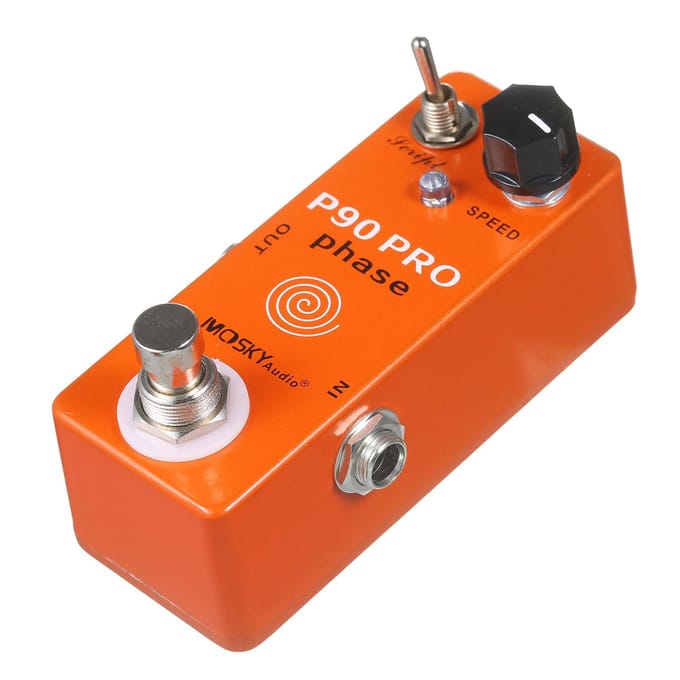 MOSKYaudio P90 PRO PHASE Phaser Pedaal Gitaareffecten Single Mini Vintage Phaser Pedaal Effectpedaal oranje