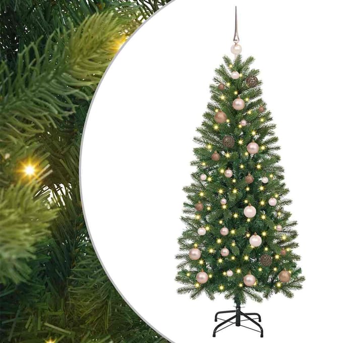vidaXL - Kunstkerstboom - Groen - 150 - cm - PE - en - PVC
