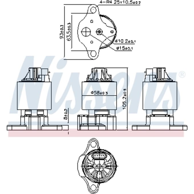 EGR-klep NISSENS 98186