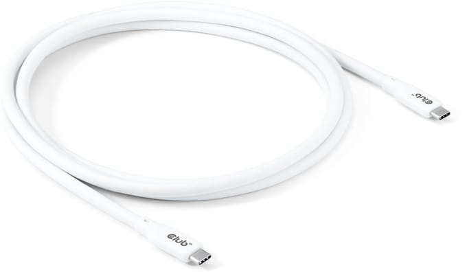 club3D CAC-3001 USB-C-kabel USB 4.0 USB-C stekker 2.00 m Wit