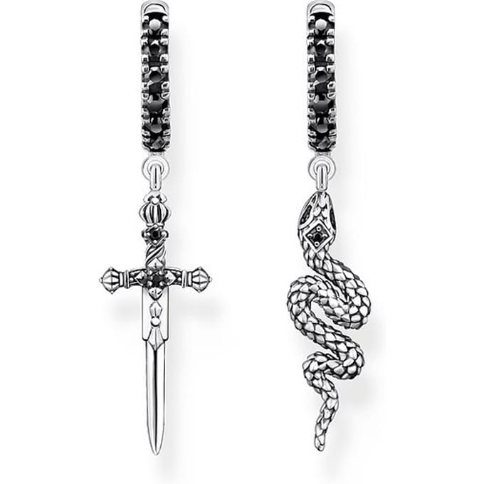 Thomas Sabo Unisex-Oorringen 925er Silber Zirkonia One Size 88612884