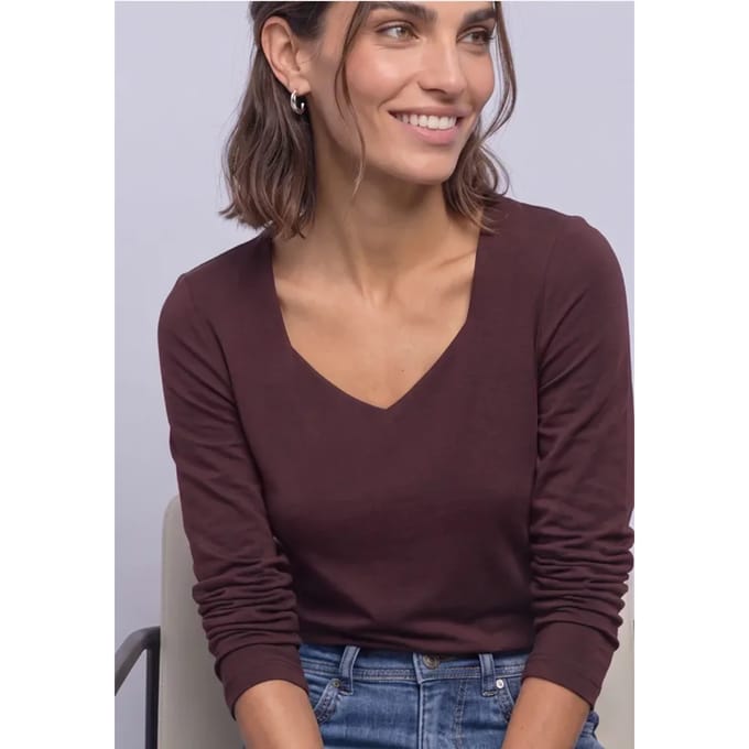 Longsleeve met vierkante hals