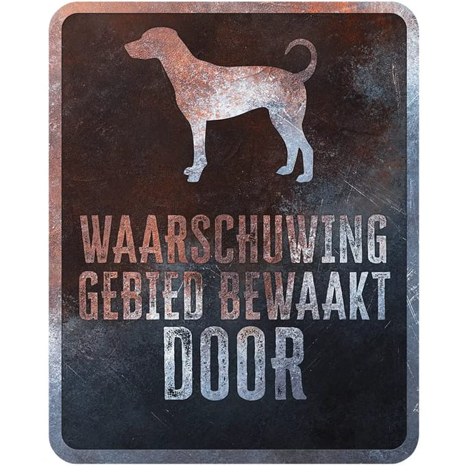 Frans Dobermann waarschuwingsbord D&D Home