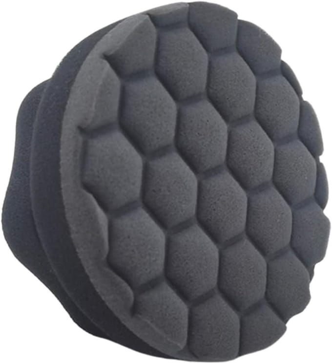 Glans Applicator - Bandenspons Polijst - Auto Onderhoud - Ergonomisch Gebogen Handvat - 10x6x8 cm - Zwart