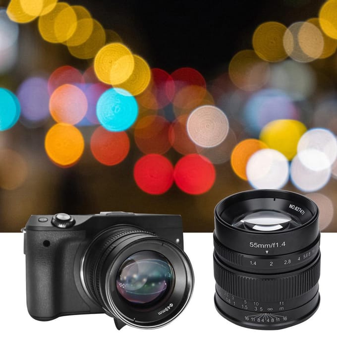 55mm F1.4 APSC Groothoek Vast Objectief voor Fuji FX Mount black