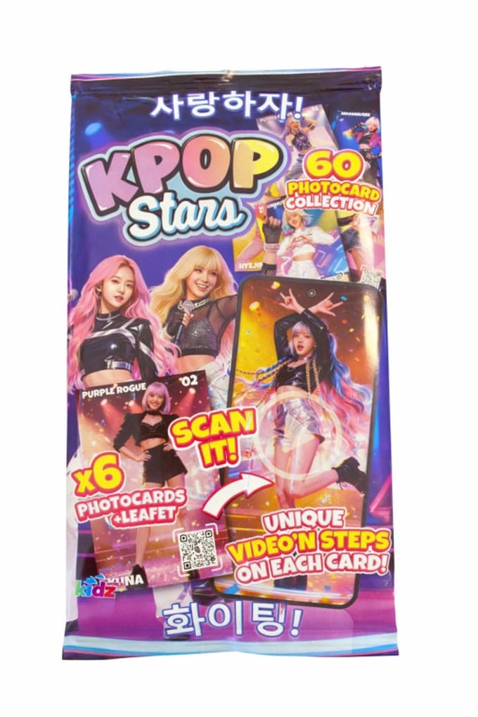 K-POP Stars Photo Cards 6-Pack Assorted
