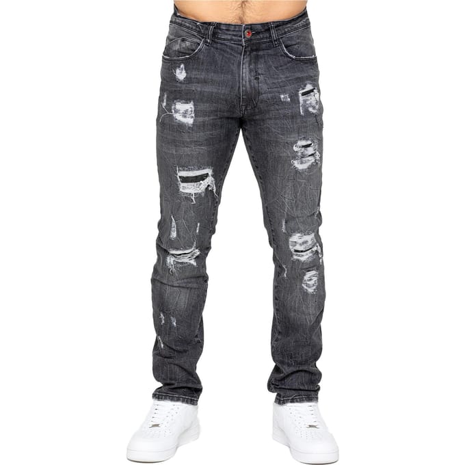 Enzo | Heren Gescheurde Denim Jeans