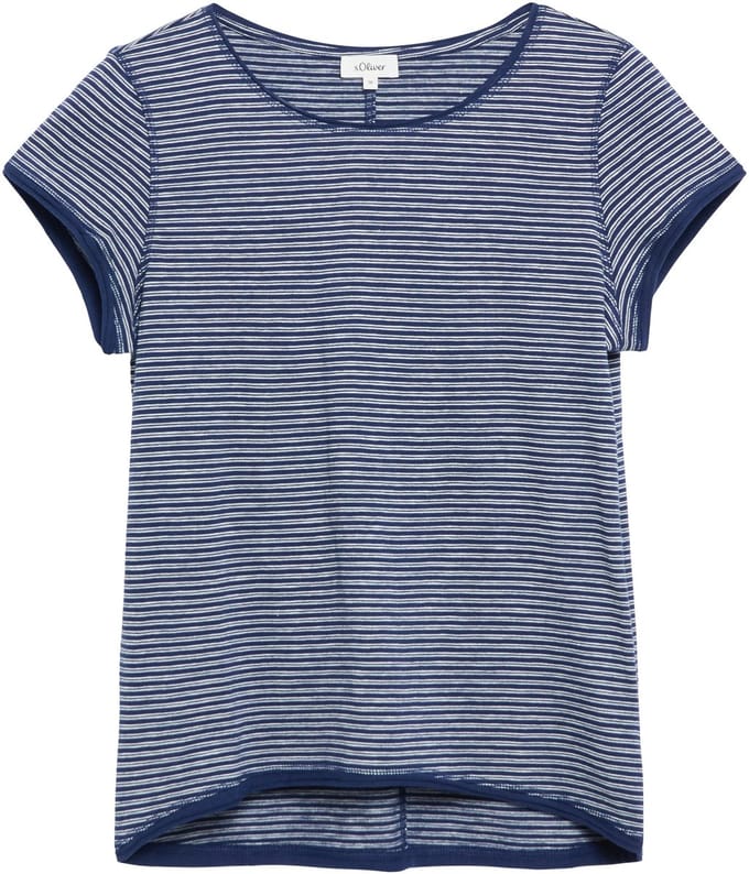 Regular fit t-shirt van puur katoen
