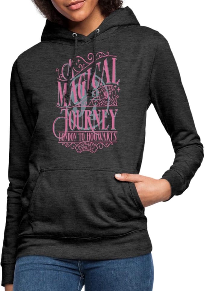 Harry Potter Perron 9 ¾ Ontwerp In Roze & Blauw Hoodie Dames