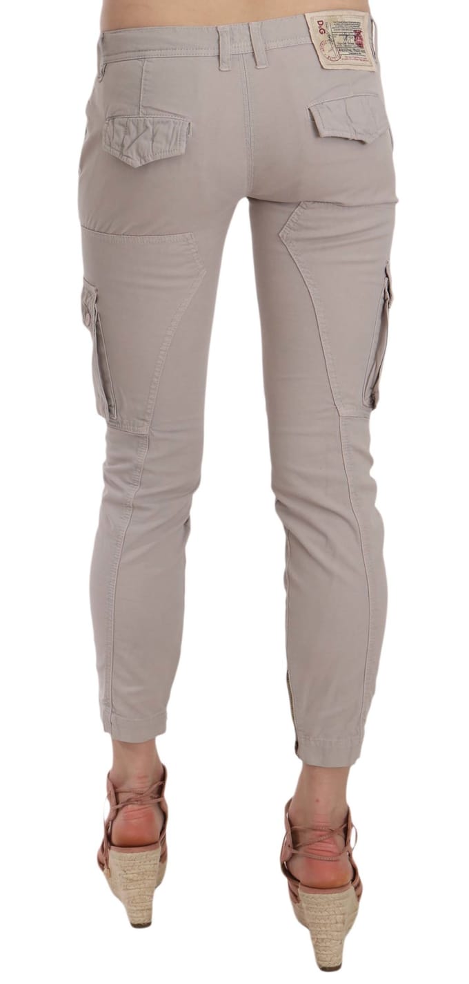 Dolce & Gabbana Casual Fitted Khaki Broeken