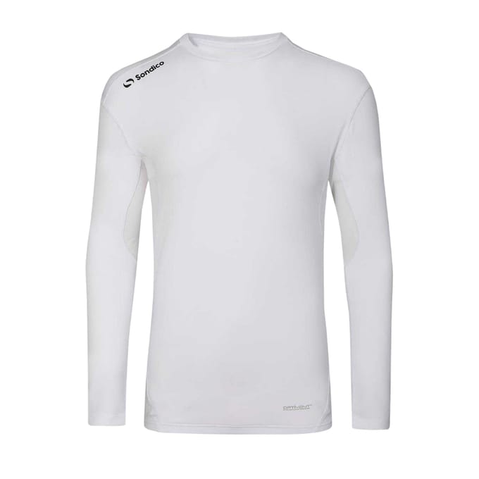 Sondico Heren Core Base Layer Top met lange mouwen (Wit)