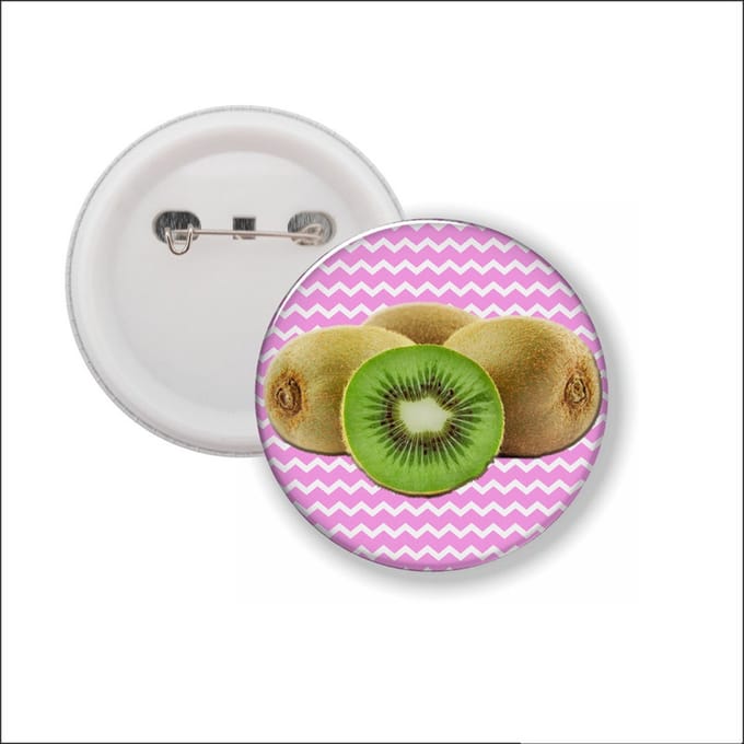 Button Met Speld - Kiwi
