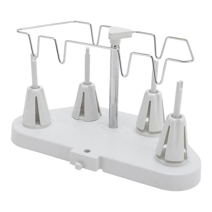 Spoeldraadstandaard Multifunctioneel Trapeziumvormig 4 Draadhouders Verplaatsbaar In Hoogte Verstelbaar Plastic gray