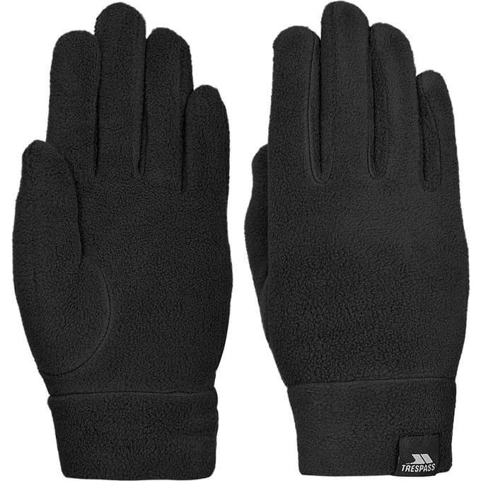 Trespass Dames/Dames Plummet II Fleece Handschoenen (Zwart)