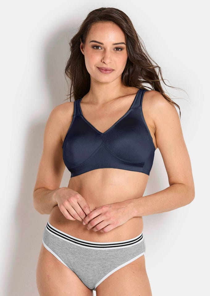 Beha zonder beugels, met softcups - marine - Gr. 85 E van Goldner Fashion