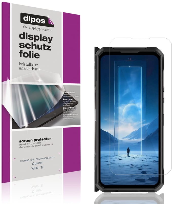 dipos – 4x Beschermfolie geschikt voor Oukitel WP61 Ti | Krasbestendige & heldere Screenprotector Ultra-Thin