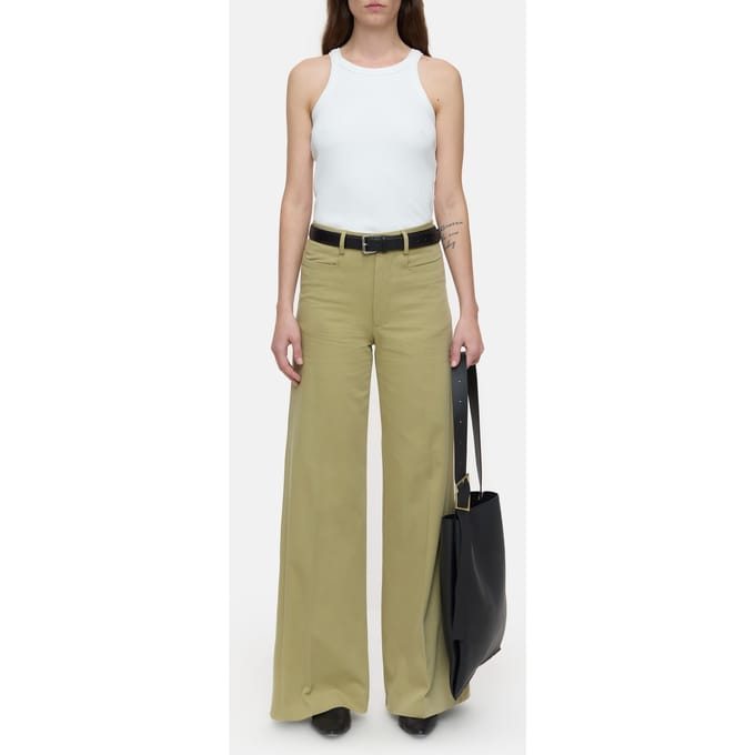 Closed Veola Pants Sage Tea Maat: W24L32 | Pantalons Outlet | Dames | Beige