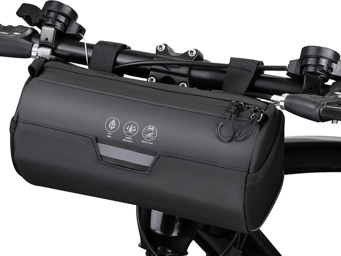 Fietsstuurtas - Opbergtas Fiets - Fietsen Organiseren - Waterdicht Polyester - 2L - Zwart