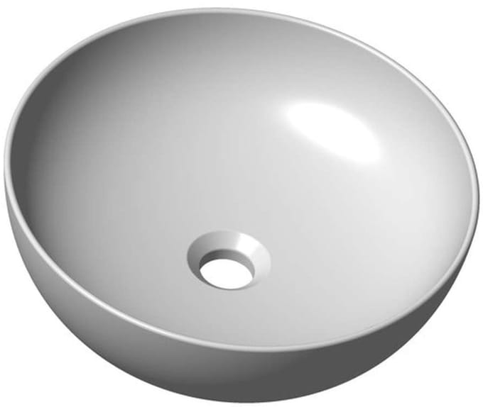 Ravak UNI - Opbouwwastafel, diameter 40 cm, zonder overloop, wit XJX01140003
