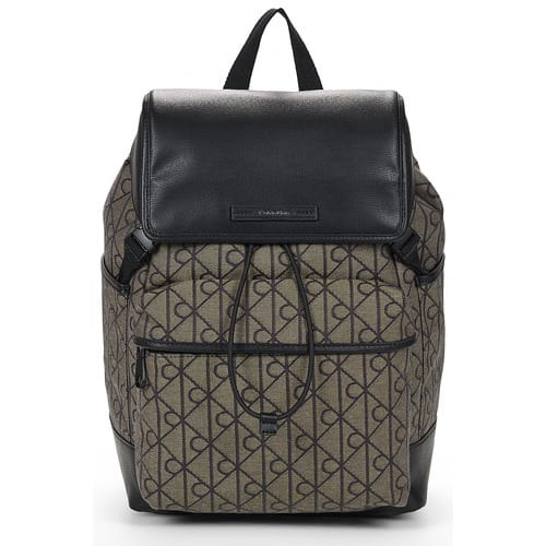 Rugzak Calvin Klein Jeans MIXED EMBLEM AOP FLAP BACKPACK