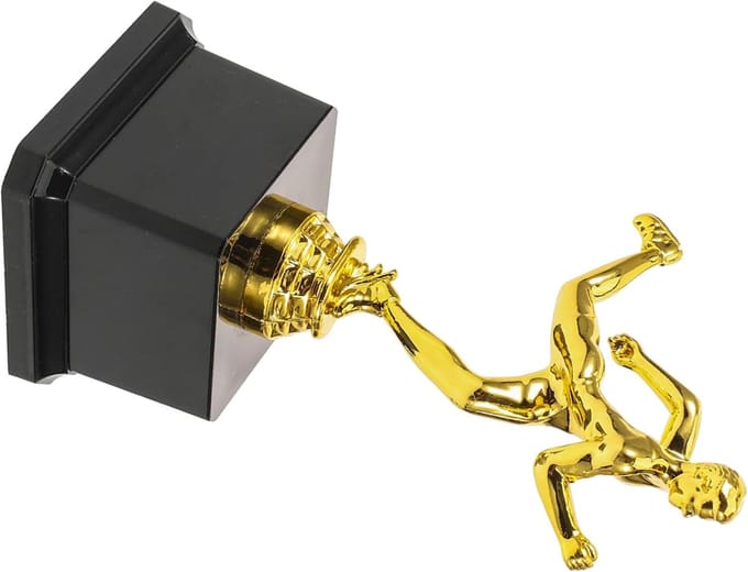 Trofee Beker - Prijs Beker - Wedstrijd Feest - Uniek Ontwerp - 18cm Hoogte - Goud