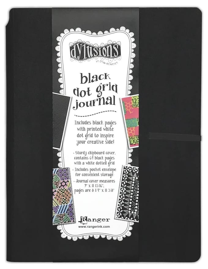 Zwart Puntgrid Notitieboek Grote Maat voor Journaling en Creativiteit